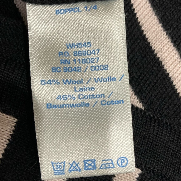 Boden Amelia Striped Fit & Flare Skater Wool Blend Knit Dress Women Sz 4L UK 8L - Picture 5 of 9